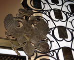 double-headed eagle on crests door