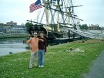 Tom and Spike near the harbor
