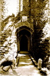Drawbridge in sepia