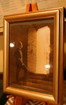 Hammond on the stairs in the Great Hall