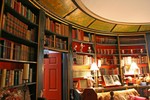 library ceiling designed in Monticello style