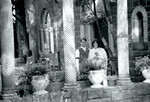 Great smiles in the courtyard