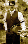 Joe with top hat in hand