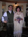 Joe and Ren in the bridal suite upon arrival