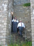 DougH and RS coming down the back stairs