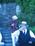 James and Marty on the back stairs