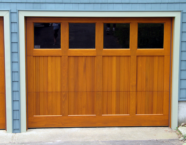 Designer Doors - Semplice with teak stain and bronze tint windows