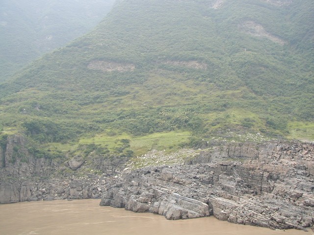 Muddy Yangtze one week after a flood