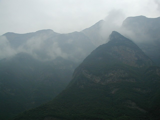 Misty mountains viewed from the East Queen