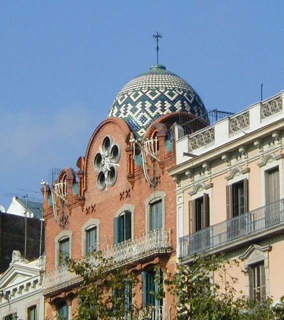 mosaic tile dome on house