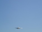 plane coming towards runway at Boston Logan
