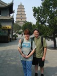 Ren & Joe in front of Big Wild Goose Pagoda