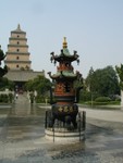 Urn in front of Big Wild Goose Pagoda