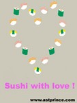 love sushi heart