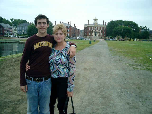 Spike and Nancy near the harbor