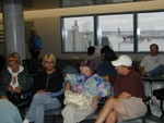 Lisa Rich and Caz folks at Hartford Airport