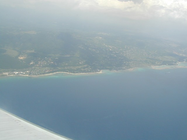 on approach at Montego Bay - facing shoreline