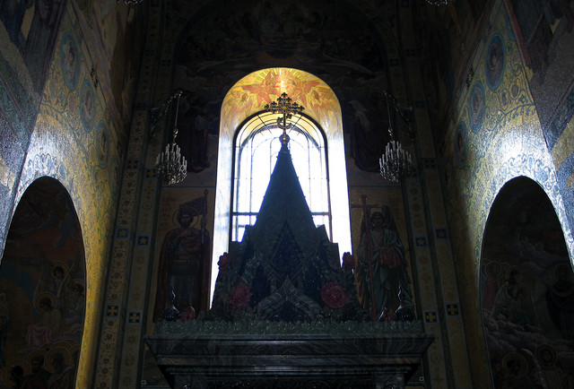 glistening mosaic walls