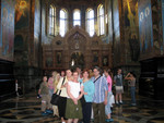 the crew in front of Iconostasis