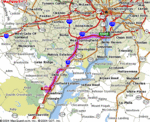 Mapquest Alexandria to Dumfries