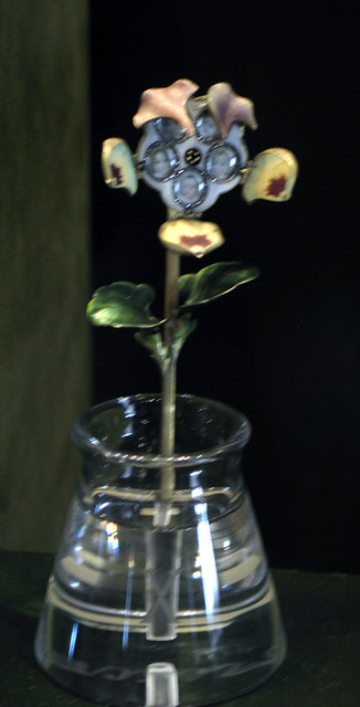 Faberge vase - crystal base carved to look like water