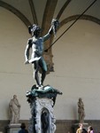 Medusa head statue near Uffizi