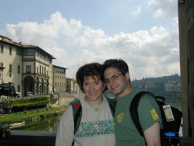 Ren and Joe at Ponte Vecchio