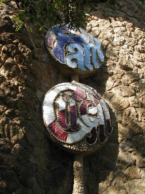 Park Guell mosaic stack