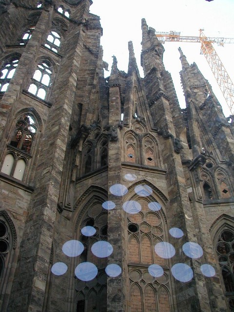 Sagrada Familia section without windows