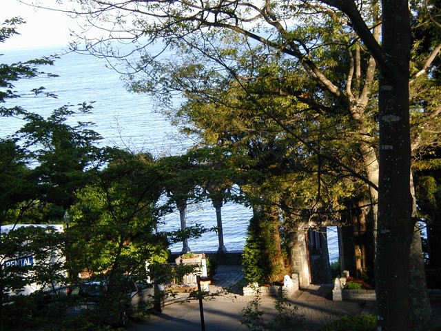 sunset from the parking lot