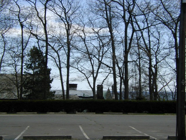 parking lot at Hammond Castle