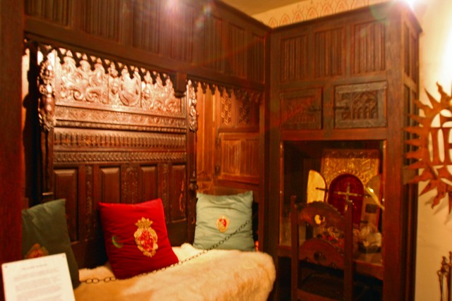 couch and desk in the Gothic Bedroom