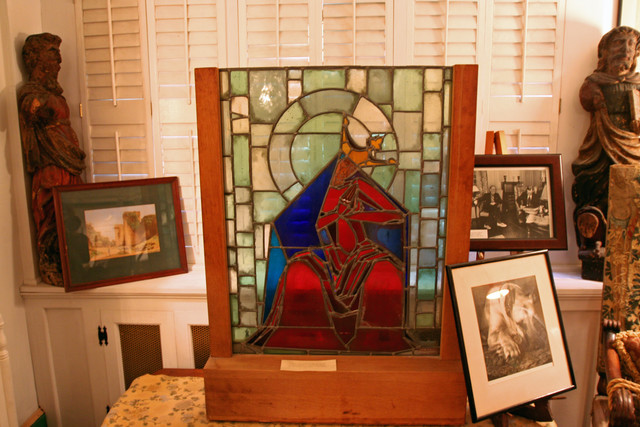 Natalie Hammond designed and produced this stained glass