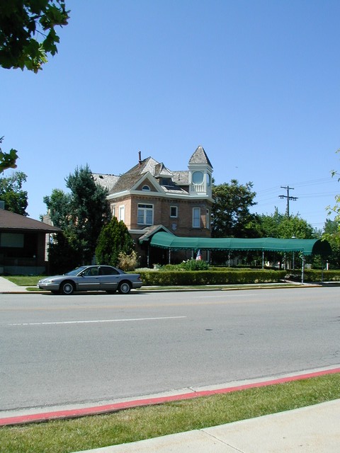 up the road from the Hines Mansion