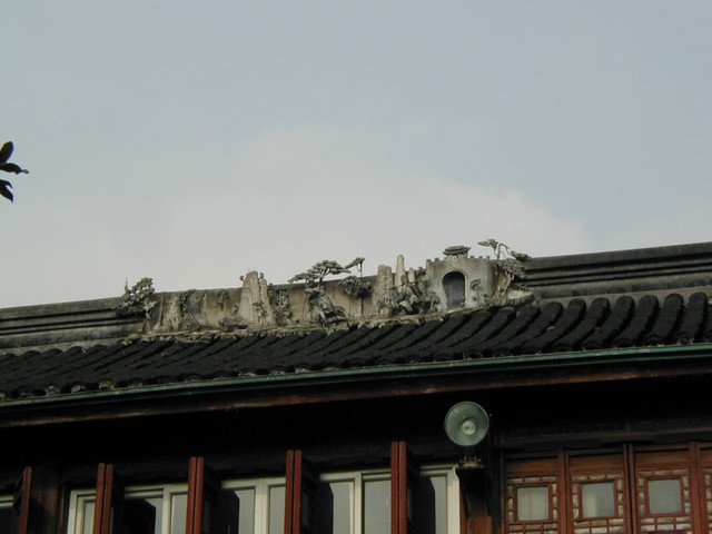 Landscape detail on roof