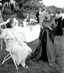 Susan and Sharon chatting on the lawn