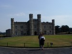 chris & ren infront of leeds castle, kent
