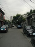 Narrow street outside hutong