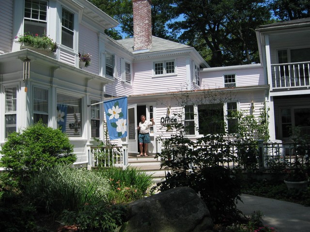 Uncle David stepping out of the office