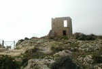 abandonded watch tower on the coast