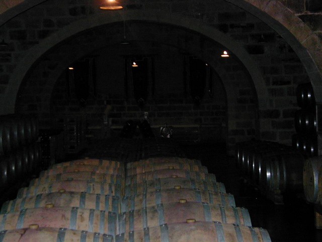 deep in the limestone cellar