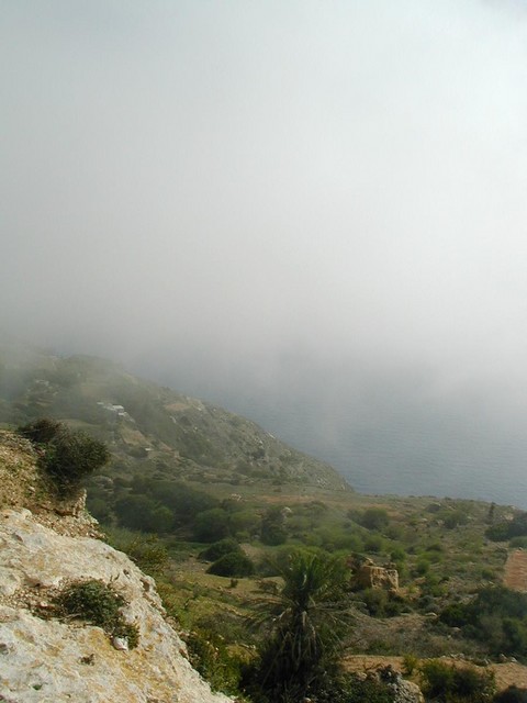 mist on the cliffs
