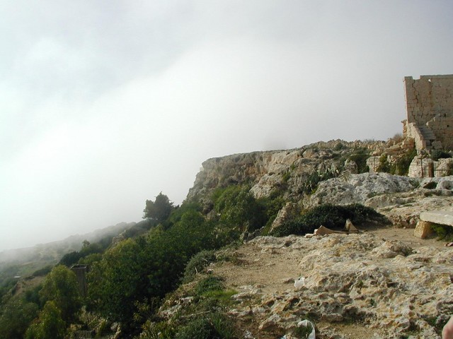 view at edge of cliff