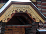 Entrance for wooden building off Arbat