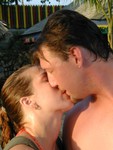 Lindsay and Aaron kiss