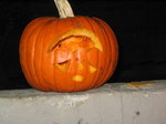silly upsidedown pumpkin