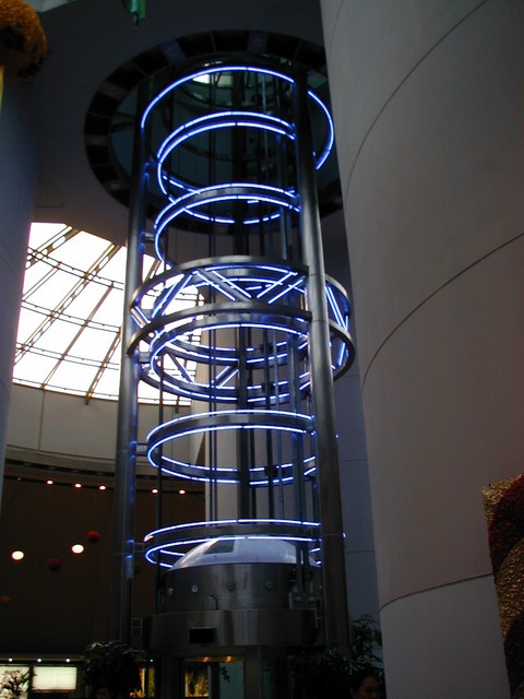 Neon atrium art