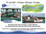 15-Jul-06 - 4hr dinner cruise