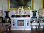 blue bookcase