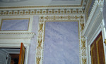 lilac tinted marble walls